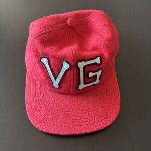 Violent Gentlemen Hockey Club SnapBack Hat Red Wool OSFM VG Logo
